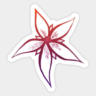 1layr ombre flower design | original by. MMJ49 Sticker